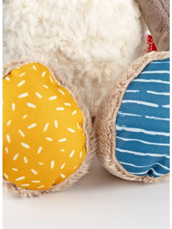 Kuscheltier Waschbär Patchwork Sweety in mehrfarbig
