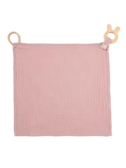 Kuscheltuch Musselin Hase Rosa