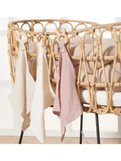 Kuscheltuch Musselin Hase Rosa