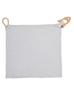 Kuscheltuch Musselin Rakete Grau