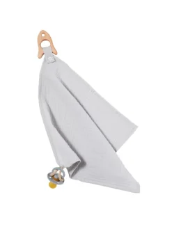 Kuscheltuch Musselin Rakete Grau