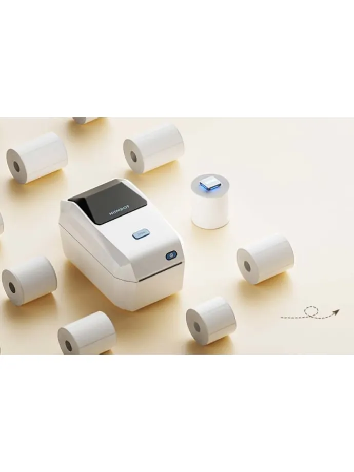 K3W Tragbarer Etikettendrucker Bluetooth Creme