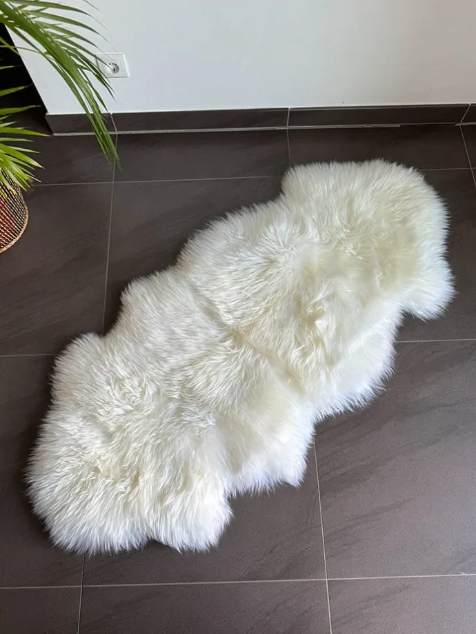 Lammfell in Creme