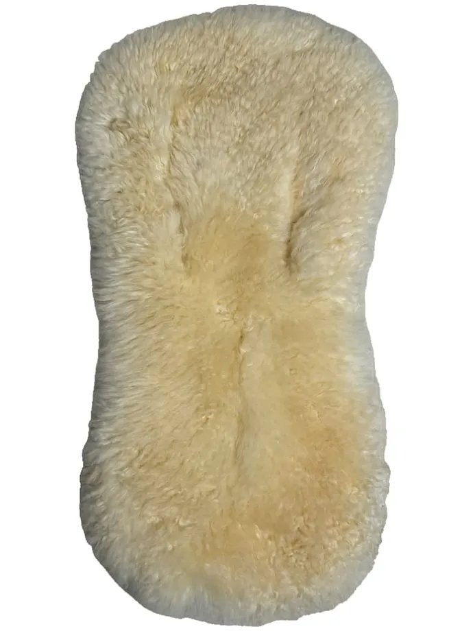 Lammfellauflage "Milky sand" in Natur - (L)77 x (B)35 cm
