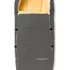 Lammfell-Fußsack "Alaska" in Grau - (L)95 x (B)35 cm
