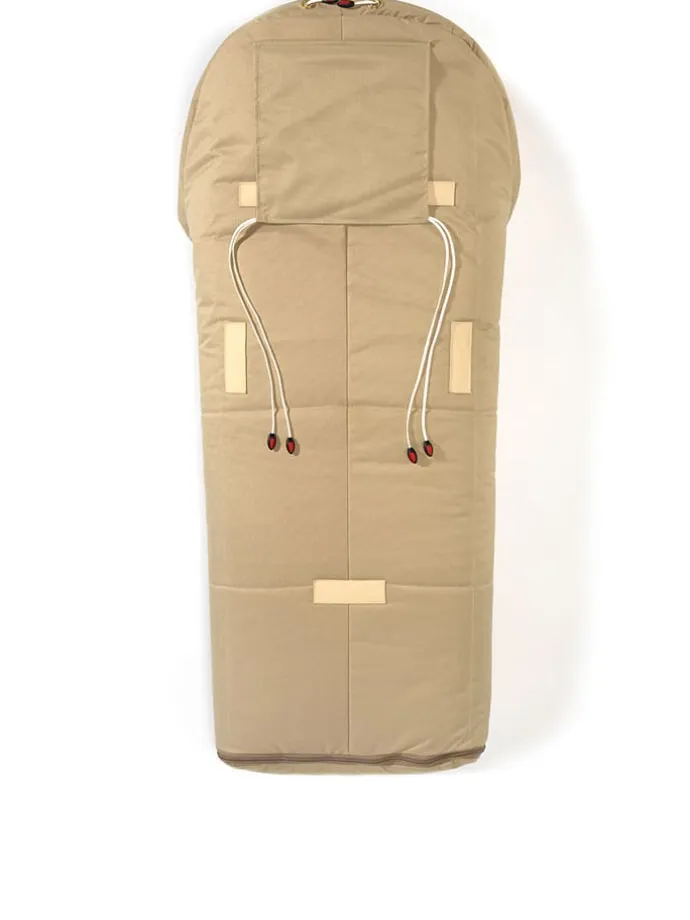 Lammfell-Fußsack "Iglu" in Beige - (L)95 x (B)34 cm