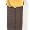 Lammfell-Fußsack "Iglu" in Braun - (L)95 x (B)34 cm