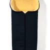 Lammfell-Fußsack "Iglu" in Dunkelblau - (L)95 x (B)34 cm