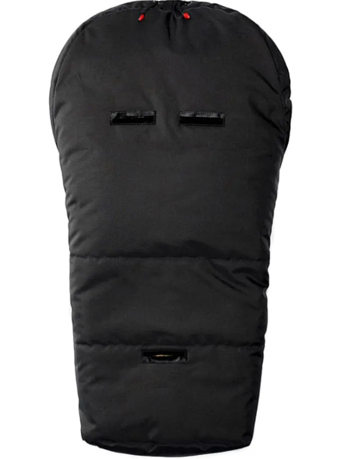 Lammfell-Fußsack in Schwarz - (L)80 x (B)34 cm
