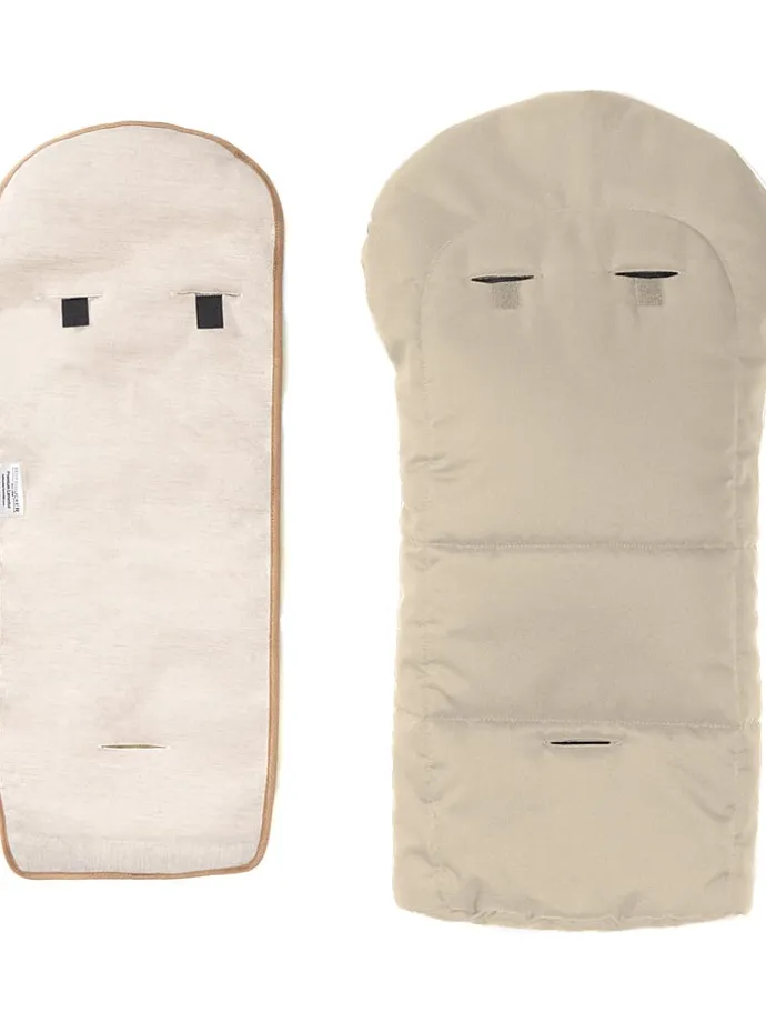 Lammfell-Fußsack "Leni" in Beige - (L)80 x (B)35 cm