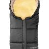 Lammfell-Fußsack "Leni" in Grau - (L)80 x (B)35 cm