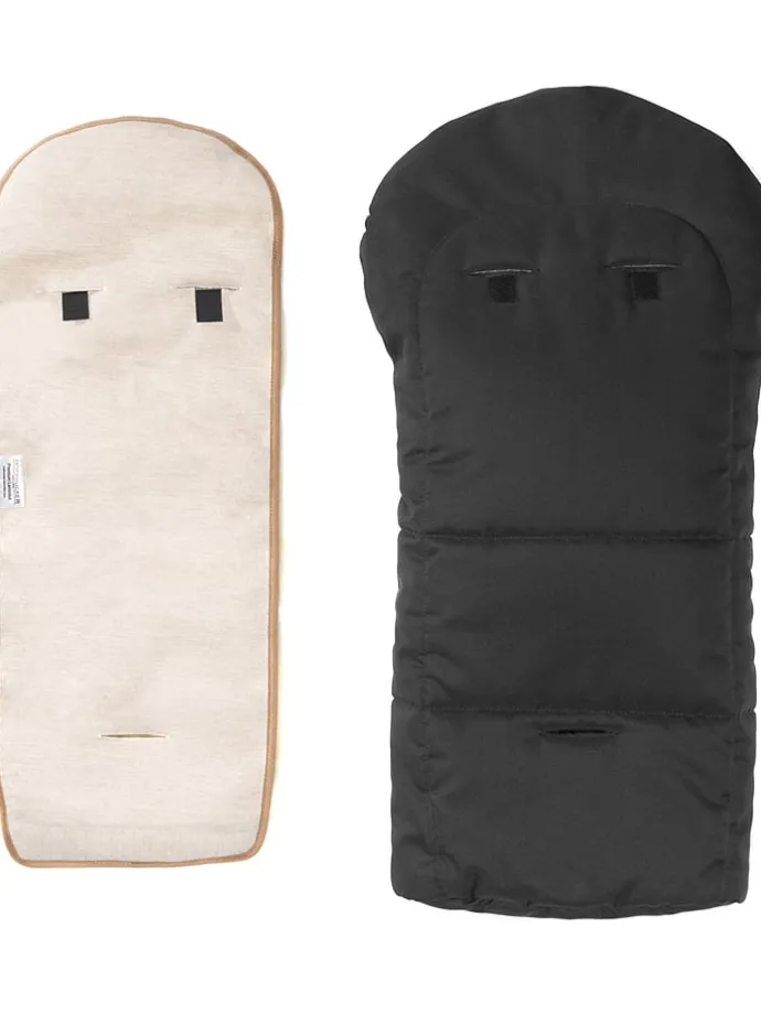 Lammfell-Fußsack "Leni" in Grau - (L)80 x (B)35 cm