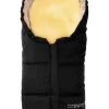 Lammfell-Fußsack "Leni" in Schwarz - (L)80 x (B)35 cm
