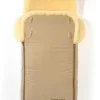 Lammfell-Fußsack "Luxus" in Beige - (L)95 x (B)34 cm