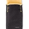 Lammfell-Fußsack "Luxus Limited Edition" in Schwarz - (L)95 x (B)34 cm