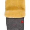 Lammfell-Fußsack "Natty" in Anthrazit - (L)85 x (B)45 cm