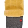 Lammfell-Fußsack "Natura" in Grau - (L)85 x (B)45 cm