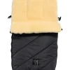 Lammfell-Fußsack "Polar" in Anthrazit - (L)85 x (B)43 cm