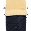 Lammfell-Fußsack "Polar" in Dunkelblau - (L)85 x (B)43 cm