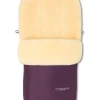 Lammfell-Fußsack "Putzi" in Lila - (L)90 x (B)34