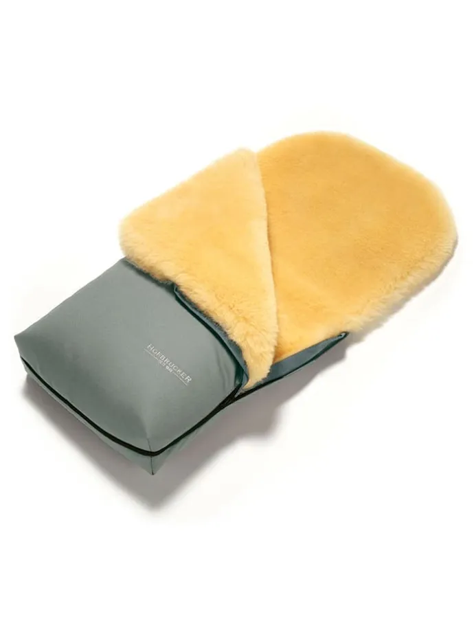 Lammfell-Fußsack "Putzi" in Mint - (L)90 x (B)34