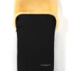 Lammfell-Fußsack "Putzi" in Schwarz - (L)90 x (B)34 cm