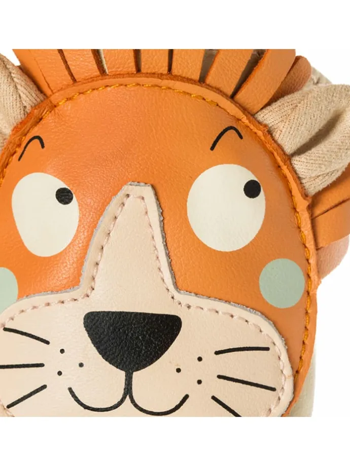 Lammleder-Krabbelschuhe "Lion" in Hellbraun