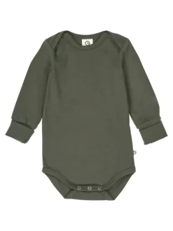 Langarmbody in Deep green