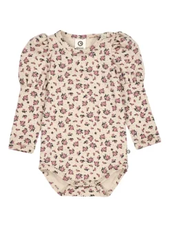 Langarmbody in Oak/ Nostalgia rose/ Deep green