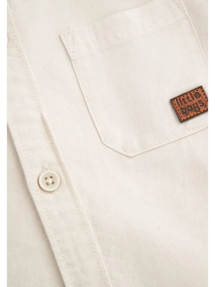 Langarmhemd in beige