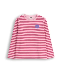 Langarmshirt aus Baumwolle in rosa