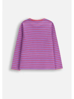 Langarmshirt aus Baumwolle in violett