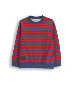 Langarmshirt aus Baumwolle in dunkelblau