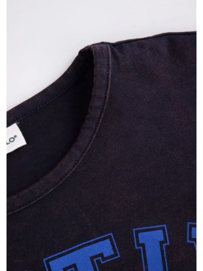 Langarmshirt in dunkelblau