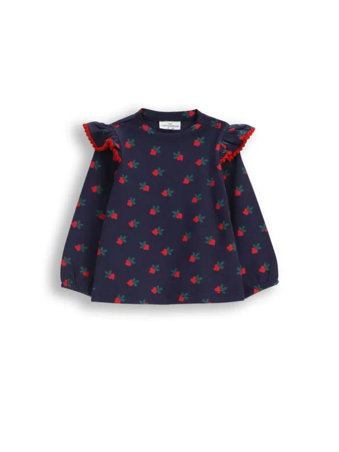 Langarmshirt in dunkelblau
