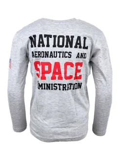 Langarmshirt NASA in Grau