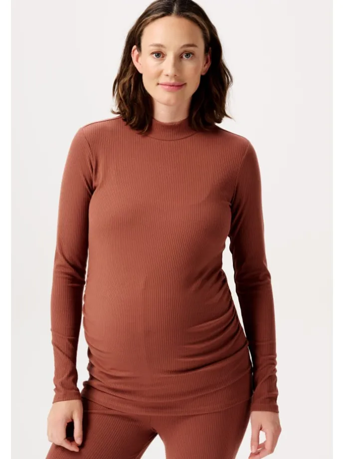 Langarmshirt Sira in Sienna