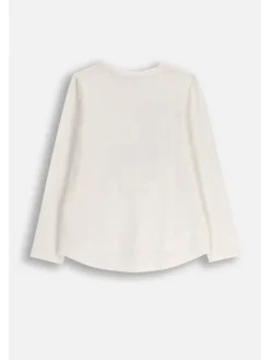 Langarmshirt weihnachten in ecru