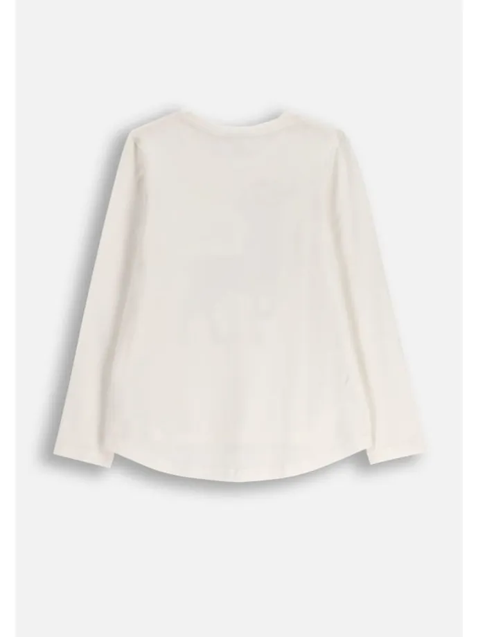 Langarmshirt weihnachten in ecru