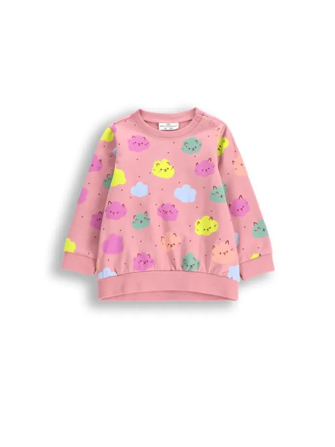 Langarm-T-Shirt in bunt