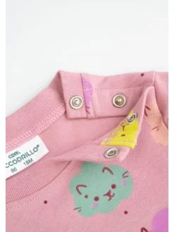 Langarm-T-Shirt in bunt