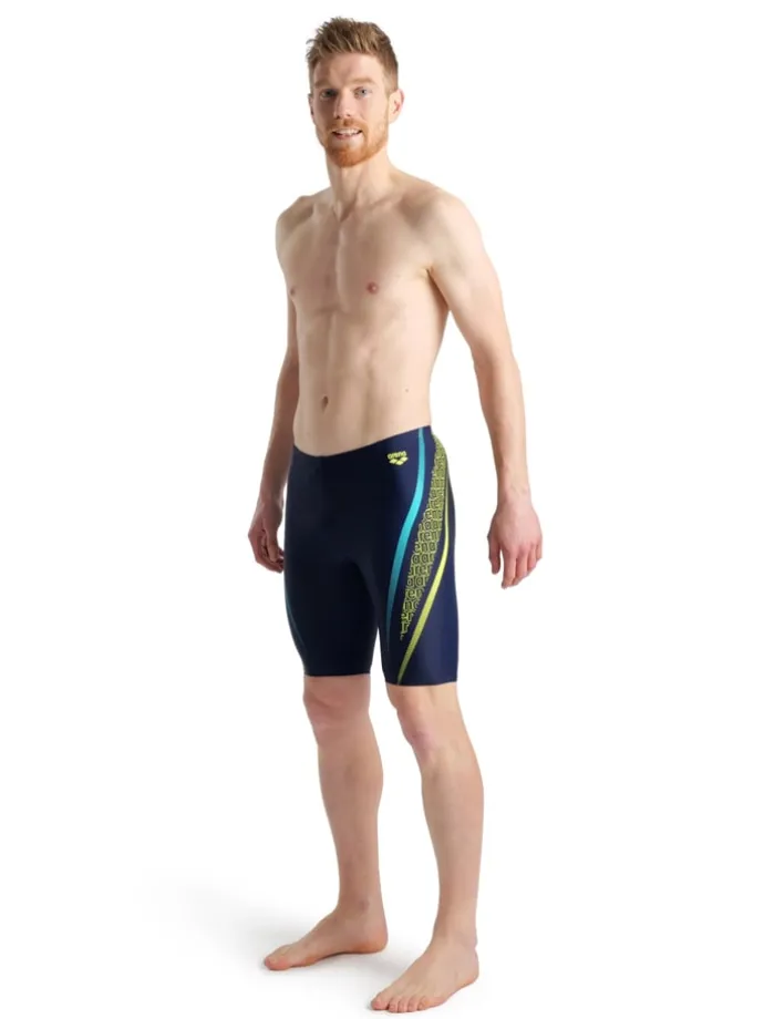 Lange Badehose in Dunkelblau
