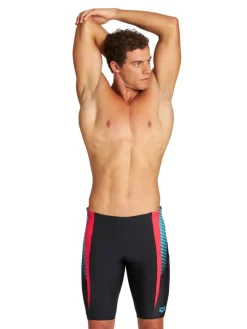Lange Badehose in Schwarz
