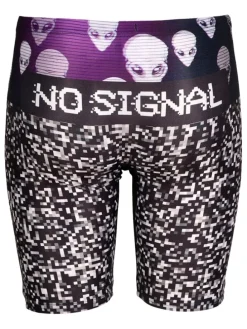 Lange Badehose in Schwarz/ Lila