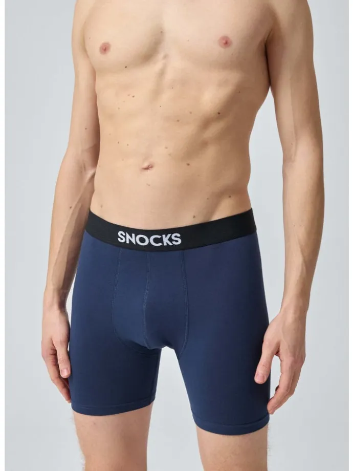 Lange Boxershorts 6 Stück in Mix (Rot/Olive/Blau)