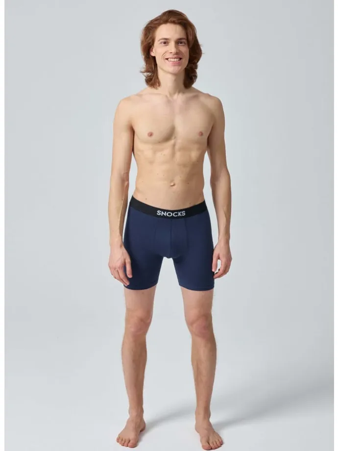 Lange Boxershorts 6 Stück in Mix (Rot/Olive/Blau)