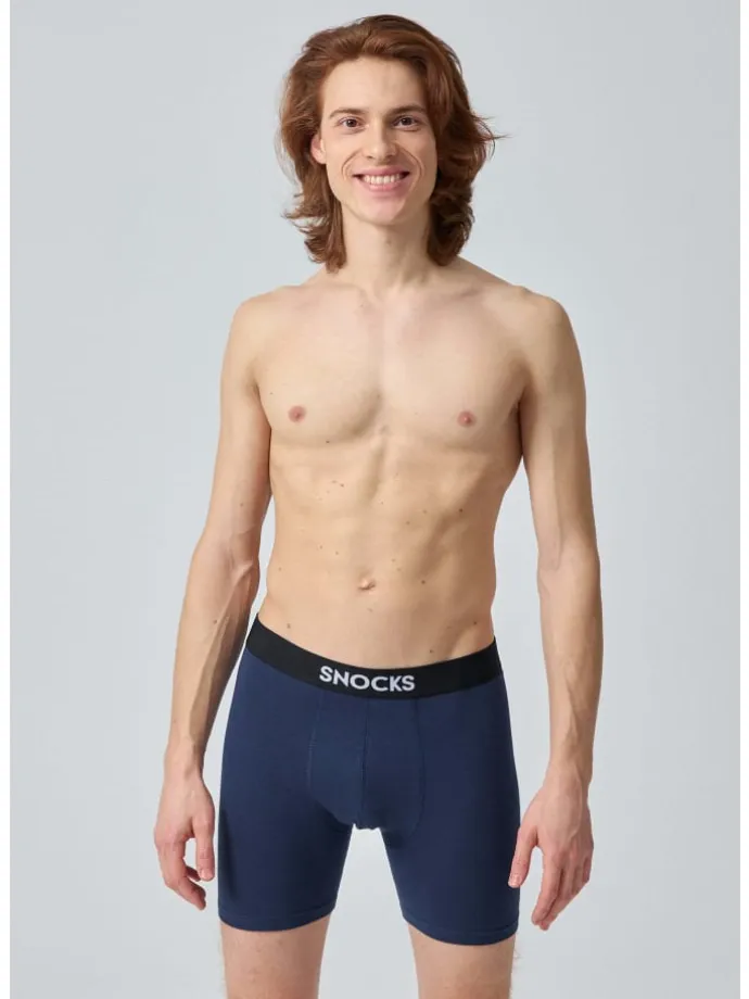 Lange Boxershorts 6 Stück in Mix (Rot/Olive/Blau)