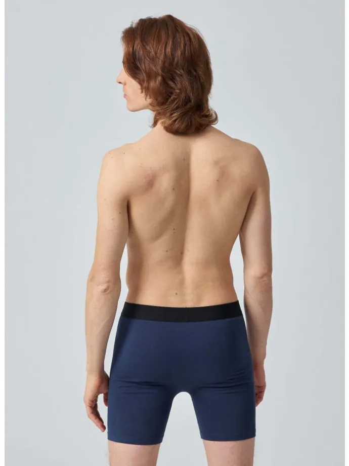 Lange Boxershorts 6 Stück in Mix (Rot/Olive/Blau)