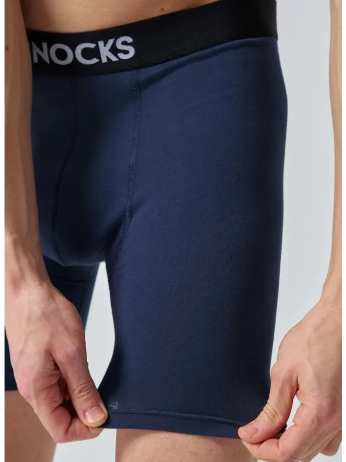 Lange Boxershorts 6 Stück in Mix (Rot/Olive/Blau)