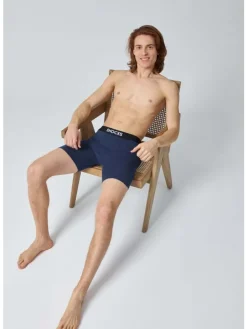 Lange Boxershorts 6 Stück in Mix (Rot/Olive/Blau)